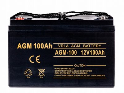 Аккумулятор VOLT POLSKA VRLA AGM 12V 100Ah 2844415 фото